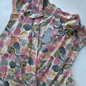 NWT Anthropologie Linen Blend Sleeveless Dress Size LP